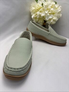 Mr. Slippers Women 8 Casual‎ Slip-On Loafers in Light Sage/Mint #432